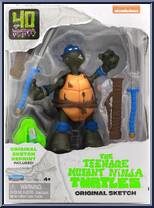 Original Sketch Leonardo from Teenage Mutant Ninja Turtles - Classic Collection - 40th Anniversary manufactured by Playmates [Front]