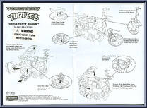 Turtle Party Wagon (Mutant Attack Van) from Teenage Mutant Ninja Turtles - Classic Collection - 25th Anniversary - Accessories manufactured by Playmates [Instructions]