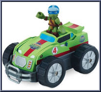 Race Car to Police Car (with Leo) from Teenage Mutant Ninja Turtles - Half Shell Heroes - Mutations manufactured by Playmates [Loose]