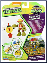 Raph (with Jackhammer) from Teenage Mutant Ninja Turtles - Half Shell Heroes - Basic Series manufactured by Playmates [Back]