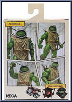 Hunter Leonardo from Teenage Mutant Ninja Turtles - Mirage Comics - Basic Series manufactured by Neca [Back]