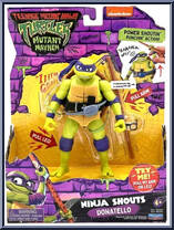 Donatello from Teenage Mutant Ninja Turtles - Mutant Mayhem - Ninja Shouts manufactured by Playmates [Front]