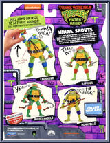 Leonardo from Teenage Mutant Ninja Turtles - Mutant Mayhem - Ninja Shouts manufactured by Playmates [Back]