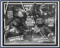 Leonardo (Hunchback) / Raphael (Wolf Man) (Black & White) from Teenage Mutant Ninja Turtles - Universal Monsters manufactured by Neca [Back]