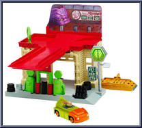 Sewer Gas Station from Teenage Mutant Ninja Turtles - Nickelodeon - T-Machines - Playsets manufactured by Playmates [Loose]
