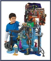 Sewer Lair with Dimension X Portal from Teenage Mutant Ninja Turtles - Nickelodeon - Playsets manufactured by Playmates [Loose]