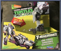 One-Touch Shredder Weaponized F1 from Teenage Mutant Ninja Turtles - Nickelodeon - T-Machines manufactured by Playmates [Front]