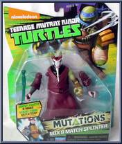 Splinter from Teenage Mutant Ninja Turtles - Nickelodeon - Mutations manufactured by Playmates [Front]
