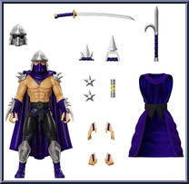 Shredder (Silver Armor) from Teenage Mutant Ninja Turtles - Ultimates! manufactured by Super7 [Loose]