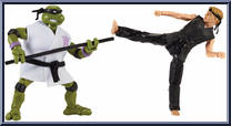 Donatello vs Johnny from Teenage Mutant Ninja Turtles vs Cobra Kai - Basic Series manufactured by DC Collectibles [Loose]
