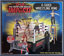 6-Sided Wrestling Ring (with AJ Styles) from TNA - Accessories manufactured by Toy Biz [Back]
