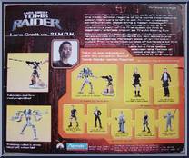 Lara Croft vs. S.I.M.O.N. from Tomb Raider - Basic Series manufactured by Playmates [Back]