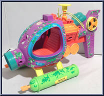 Apocalypse Attackcopter from Toxic Crusaders - Vehicles manufactured by Playmates [Loose]