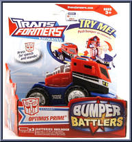 Optimus Prime from Transformers - Animated - Bumper Battlers manufactured by Hasbro [Front]