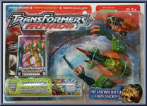 Terrorsaur with Ironhide from Transformers - Armada - Supercon Assortment manufactured by Hasbro [Front]