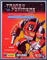 Inferno from Transformers - Commemorative - Series  5 manufactured by Hasbro [Front]