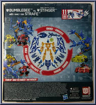 Bumblebee vs. Stinger (with Strafe) from Transformers - Construct-Bots - Exclusives manufactured by Hasbro [Back]