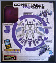 Shockwave from Transformers - Construct-Bots - Elite manufactured by Hasbro [Back]