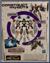 Starscream from Transformers - Construct-Bots - Scout manufactured by Hasbro [Back]