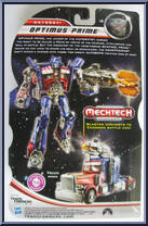 Optimus Prime from Transformers - Dark of the Moon - Mechtech Deluxe manufactured by Hasbro [Back]