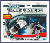 Sideswipe & Sentinel Prime from Transformers - Dark of the Moon - Speed Stars Mini Changers manufactured by Hasbro [Front]