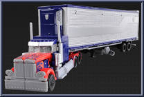 Optimus Prime Trailer from Transformers - Dark of the Moon - Basic Series manufactured by Takara [Loose]