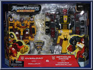 Overload with Rollout / Optimus Prime with Corona Sparkplug Action Figure