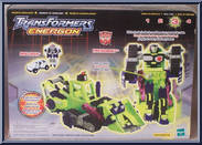 Treadbolt with Rollbar from Transformers - Energon - Mega Class manufactured by Hasbro [Back]