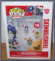 Optimus Prime (Sword) from Transformers - Pop! Vinyl Figures manufactured by Funko [Back]