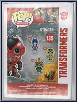 Stinger from Transformers - Pop! Vinyl Figures manufactured by Funko [Back]