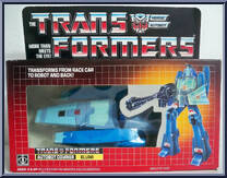 Blurr from Transformers - Generation 1 - Series 3 manufactured by Hasbro [Front]