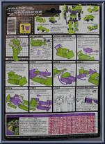 Bonecrusher from Transformers - Generation 1 - Series 2 manufactured by Hasbro [Back]