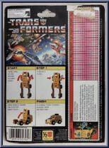 Brawn from Transformers - Generation 1 - Series 1 manufactured by Hasbro [Back]