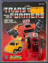 Cliffjumper (Red) from Transformers - Generation 1 - Series 1 manufactured by Hasbro [Front]