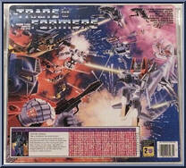Dirge from Transformers - Generation 1 - Series 2 manufactured by Hasbro [Back]
