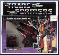 Thrust from Transformers - Generation 1 - Series 2 manufactured by Hasbro [Front]