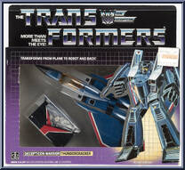 Thundercracker from Transformers - Generation 1 - Series 1 manufactured by Hasbro [Front]