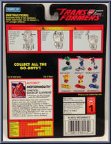 Motormouth from Transformers - Generation 2 - Go-Bots manufactured by Hasbro [Back]
