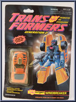 Windbreaker from Transformers - Generation 2 - Series 1 manufactured by Hasbro [Front]