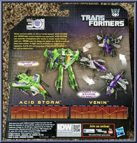 Acid Storm & Venin from Transformers - Generations - Thrilling 30 - Legends Class manufactured by Hasbro [Back]