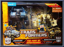Fury of Bonecrusher (Ironhide vs Bonecrusher) from Transformers - Hunt for the Decepticons - Exclusives manufactured by Hasbro [Front]
