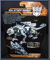 Sea Attack Ravage from Transformers - Hunt for the Decepticons - Deluxe Class manufactured by Hasbro [Back]