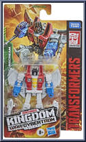 Starscream from Transformers - Kingdom War for Cybertron - Core Class manufactured by Hasbro [Front]