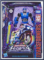 Arcee from Transformers - Legacy - Deluxe Class manufactured by Hasbro [Front]