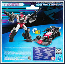 Crasher from Transformers - Legacy - Velocitron Speedia 500 Collection - Deluxe Class manufactured by Hasbro [Back]