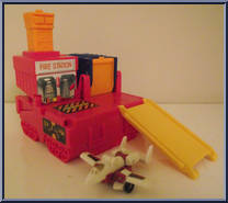 Hot House (with Fire Station) from Transformers - Micromasters - Micromaster Stations manufactured by Hasbro [Loose]