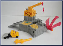 Ironworks (with Construction Station) from Transformers - Micromasters - Micromaster Stations manufactured by Hasbro [Loose]