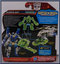 Searchlight / Backwind from Transformers - Power Core Combiners - 2-Packs manufactured by Hasbro [Back]