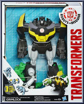 Grimlock (Stealthasaurus Rex) from Transformers - Robots in Disguise (2015) - 3-Step Changers manufactured by Hasbro [Front]