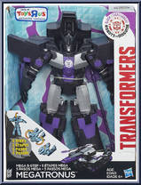 Megatronus (Mega) from Transformers - Robots in Disguise (2015) - 5-Step Changers manufactured by Hasbro [Front]